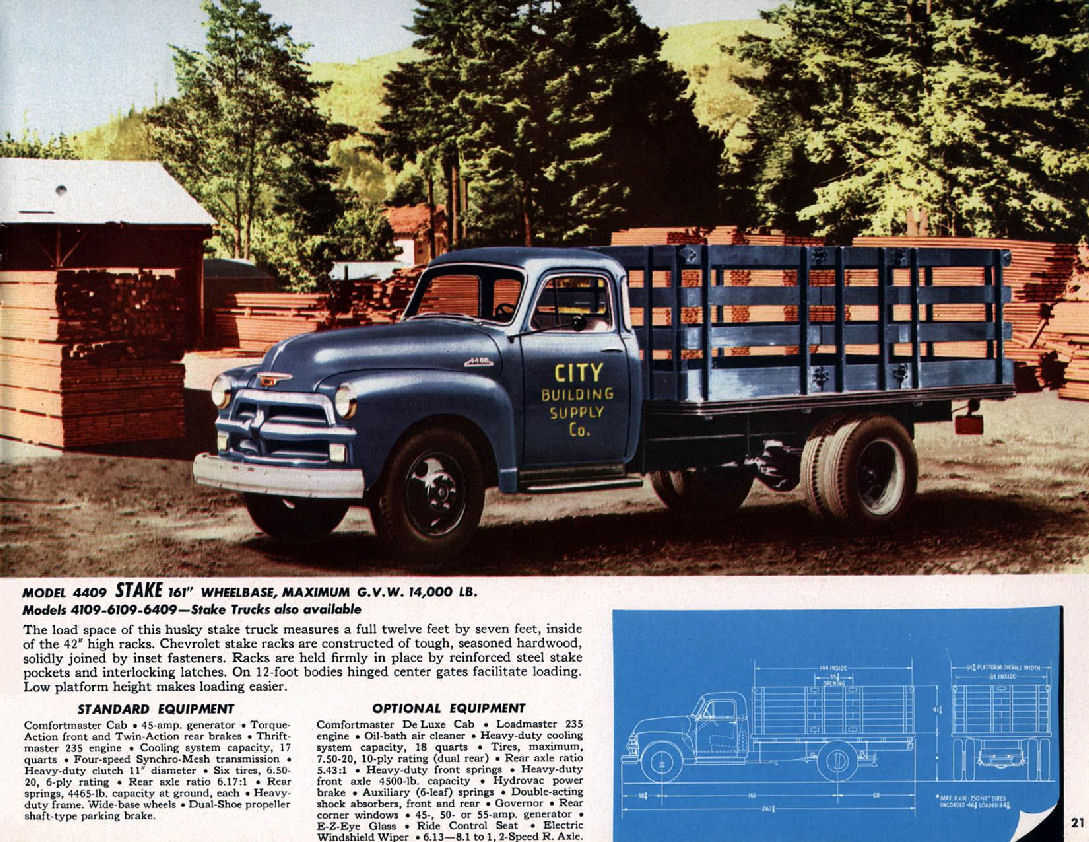 1954 Chevrolet Trucks Brochure Page 10